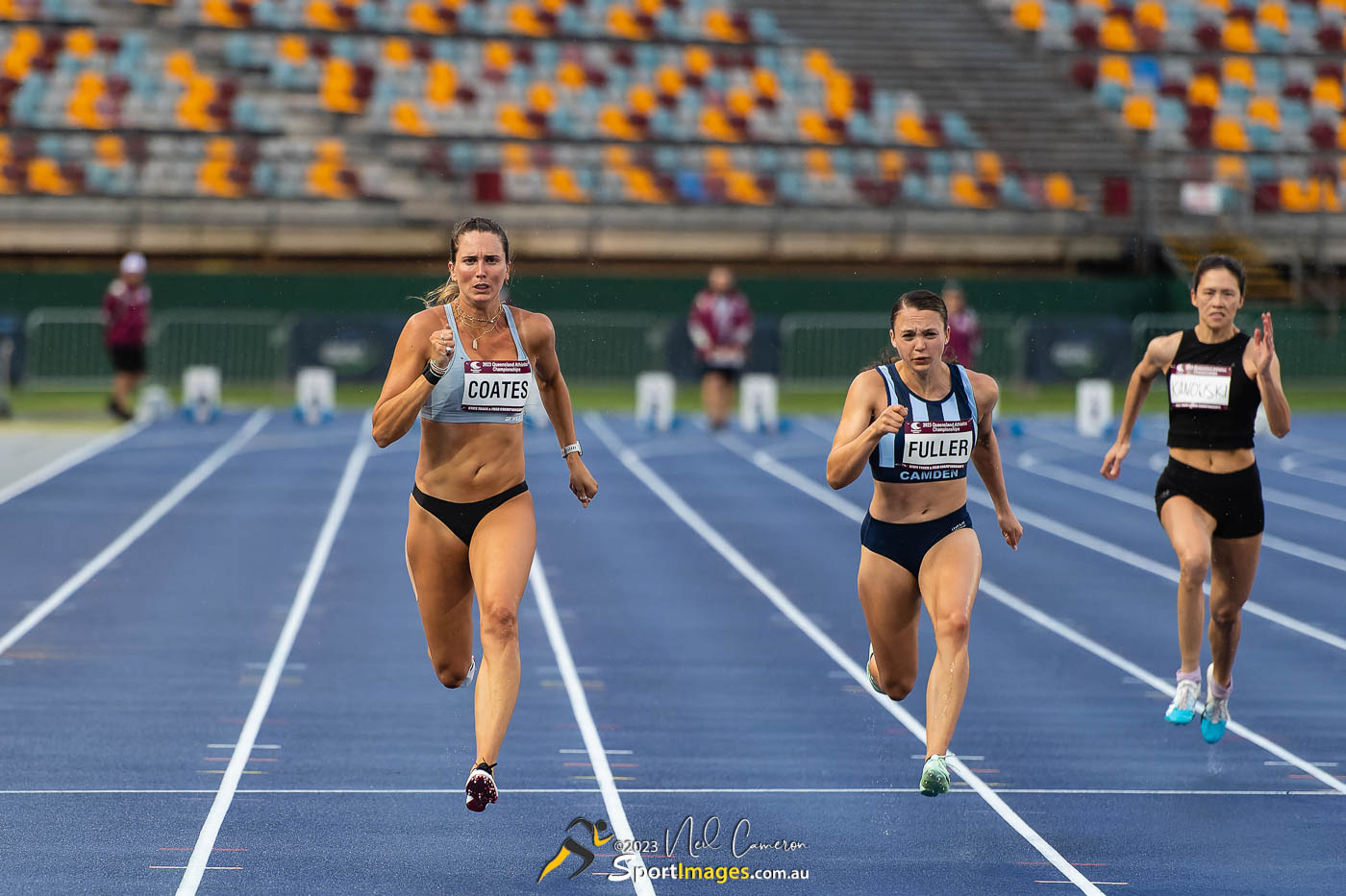 Maddison Coates, Sundance Fuller, & Alexandra Kanowski, Heat 1, Women Open 100m